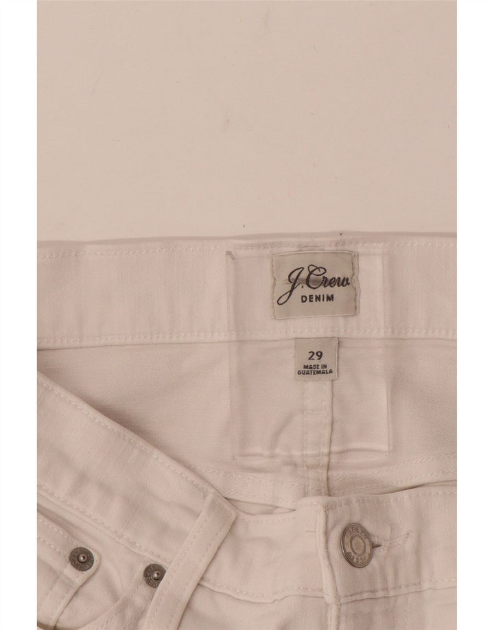 J. Crew Womens Straight Casual Trousers W29 L28 White