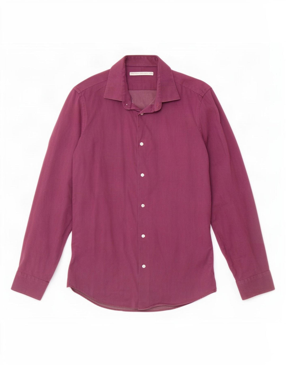 French Connection Mens Shirt Size 15 Medium Purple Spotted Cotton