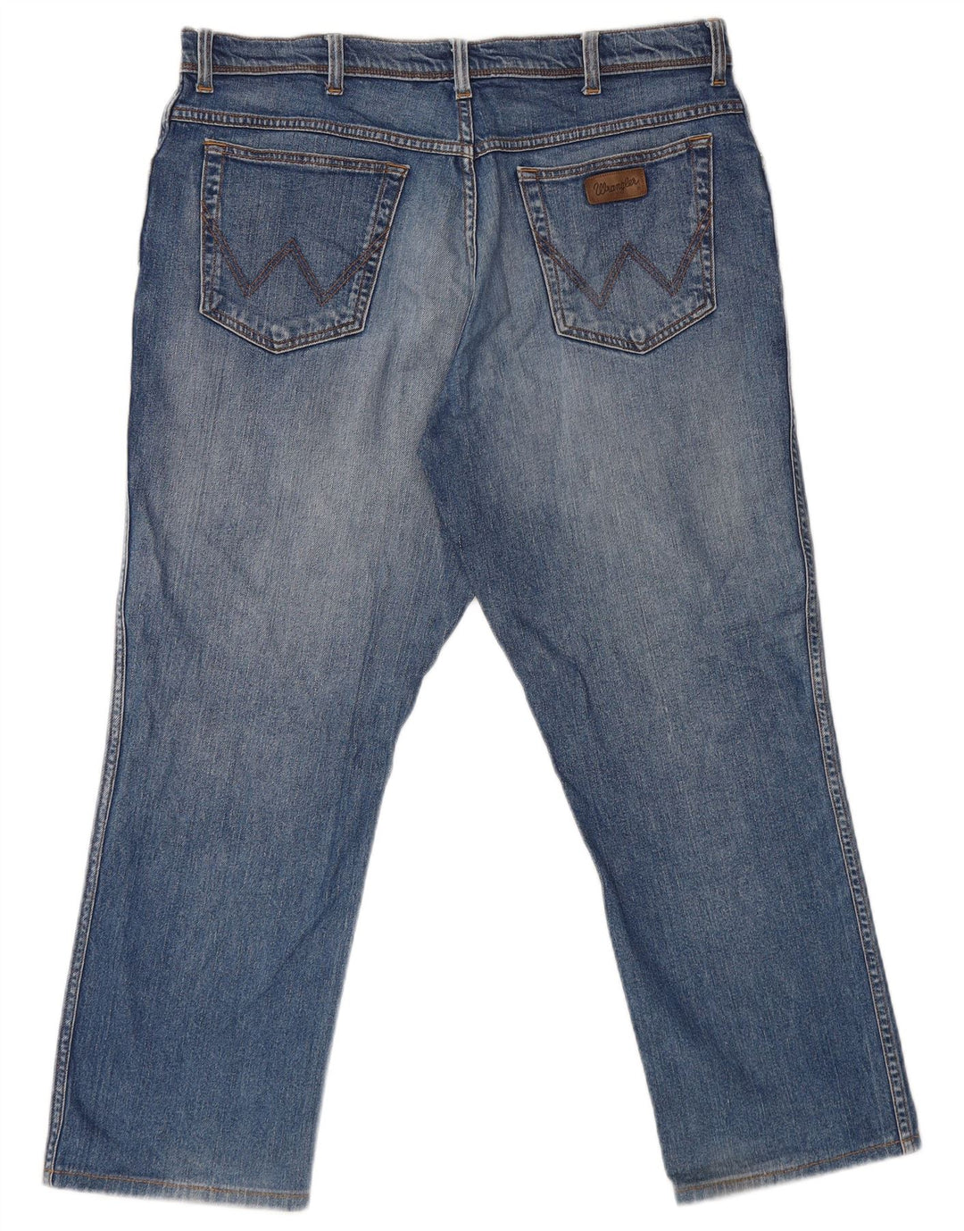 Wrangler Mens Texas Straight Jeans W38 L27 Blue Cotton