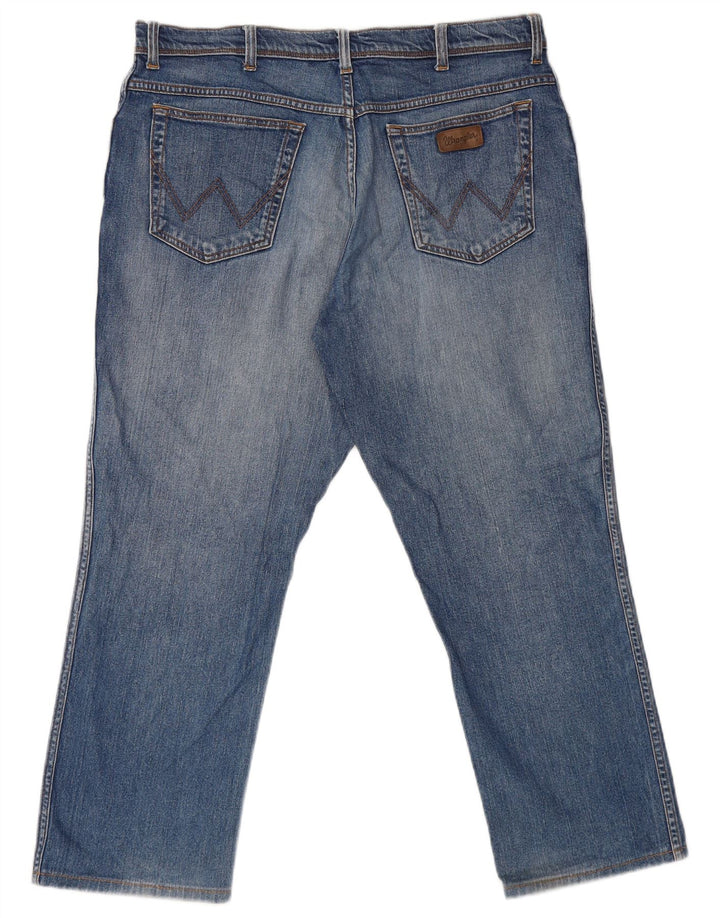 Wrangler Mens Texas Straight Jeans W38 L27 Blue Cotton