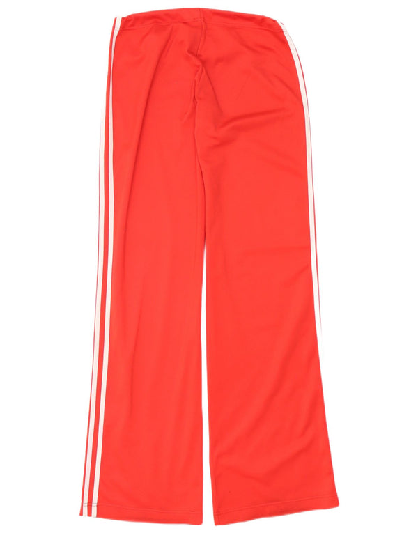 Adidas Womens Loose Fit Tracksuit Trousers UK 12 Medium Red Sports