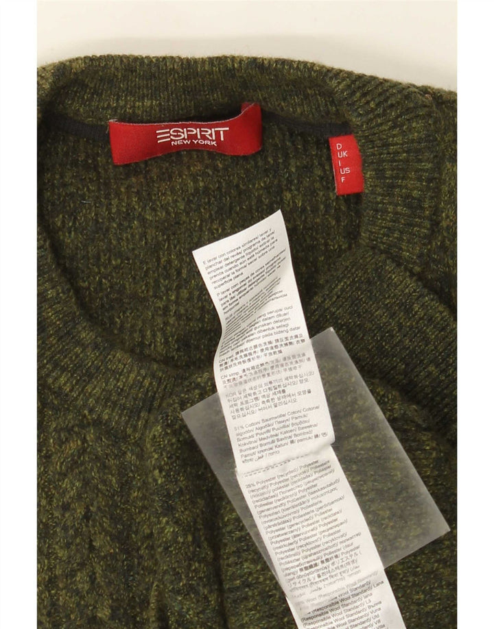Esprit Jersey De Cuello Redondo Para Hombre De Algodón Caqui Medio