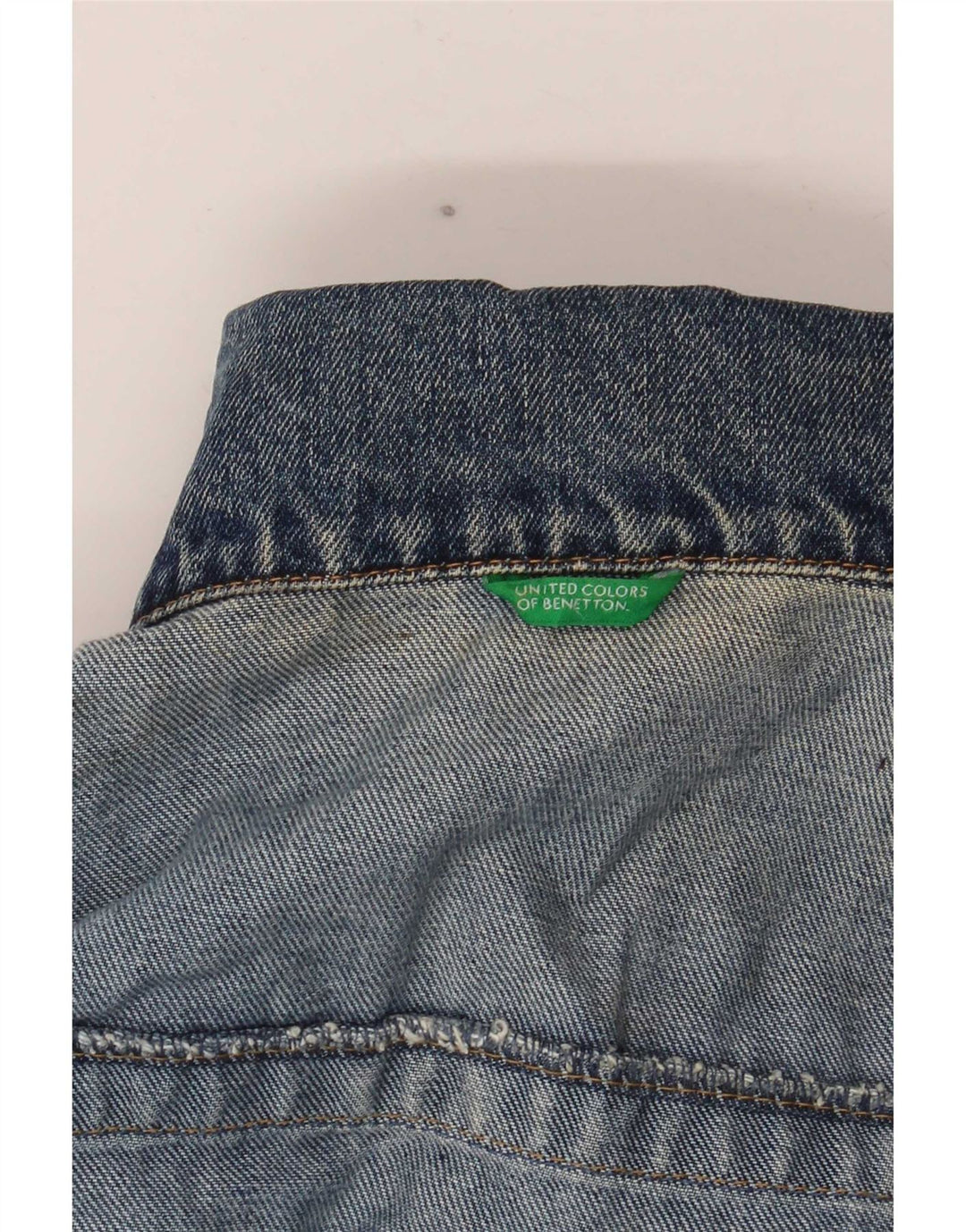 Giacca di jeans da uomo Benetton UK 40 grande blu