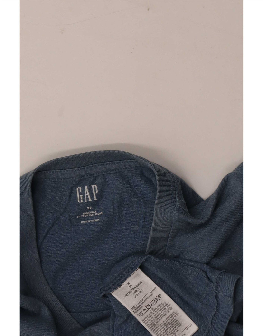 Gap Mens T-Shirt Top XS Blue Cotton