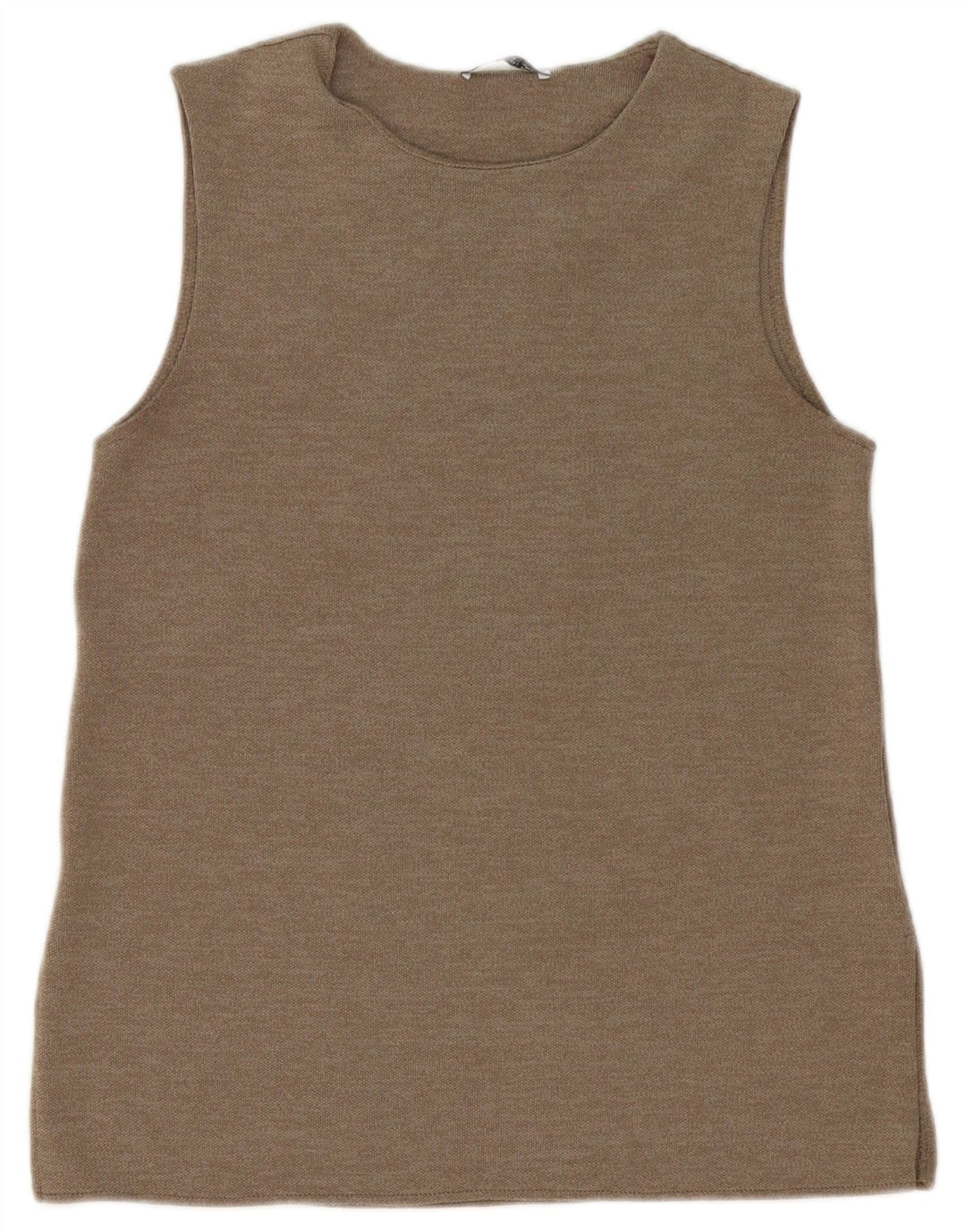Zara Womens Vest Top UK 10 Small Beige
