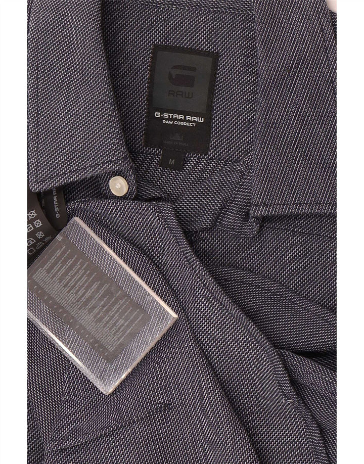 G-Star Chemise Homme Bleu Marine Moyen Géométrique Coton