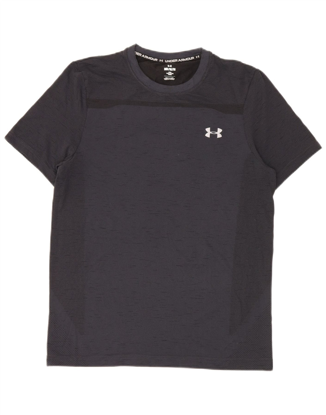 Under Armour Mens Fitted T-Shirt Top Medium Navy Blue