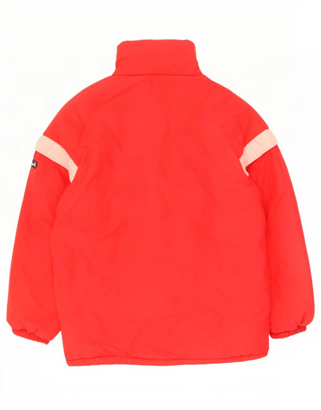 veste rembourrée à capuche vintage pour hommes IT 52 XL Red Colourblock Polyamide
