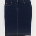 Marina Yachting Womens Denim Skirt W28 Medium Navy Blue