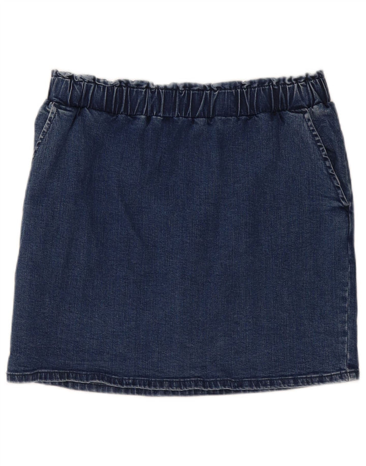 O'NEILL Womens Mini Denim Skirt XL W36  Navy Blue