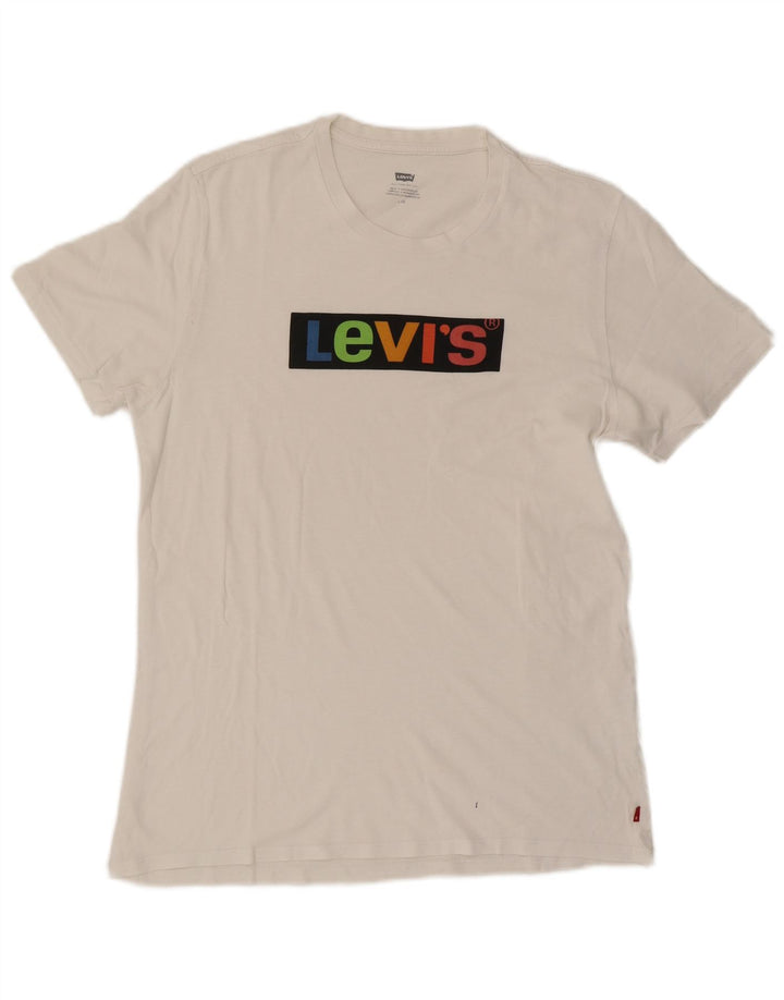 Levi's Mens Graphic T-Shirt Top Large White