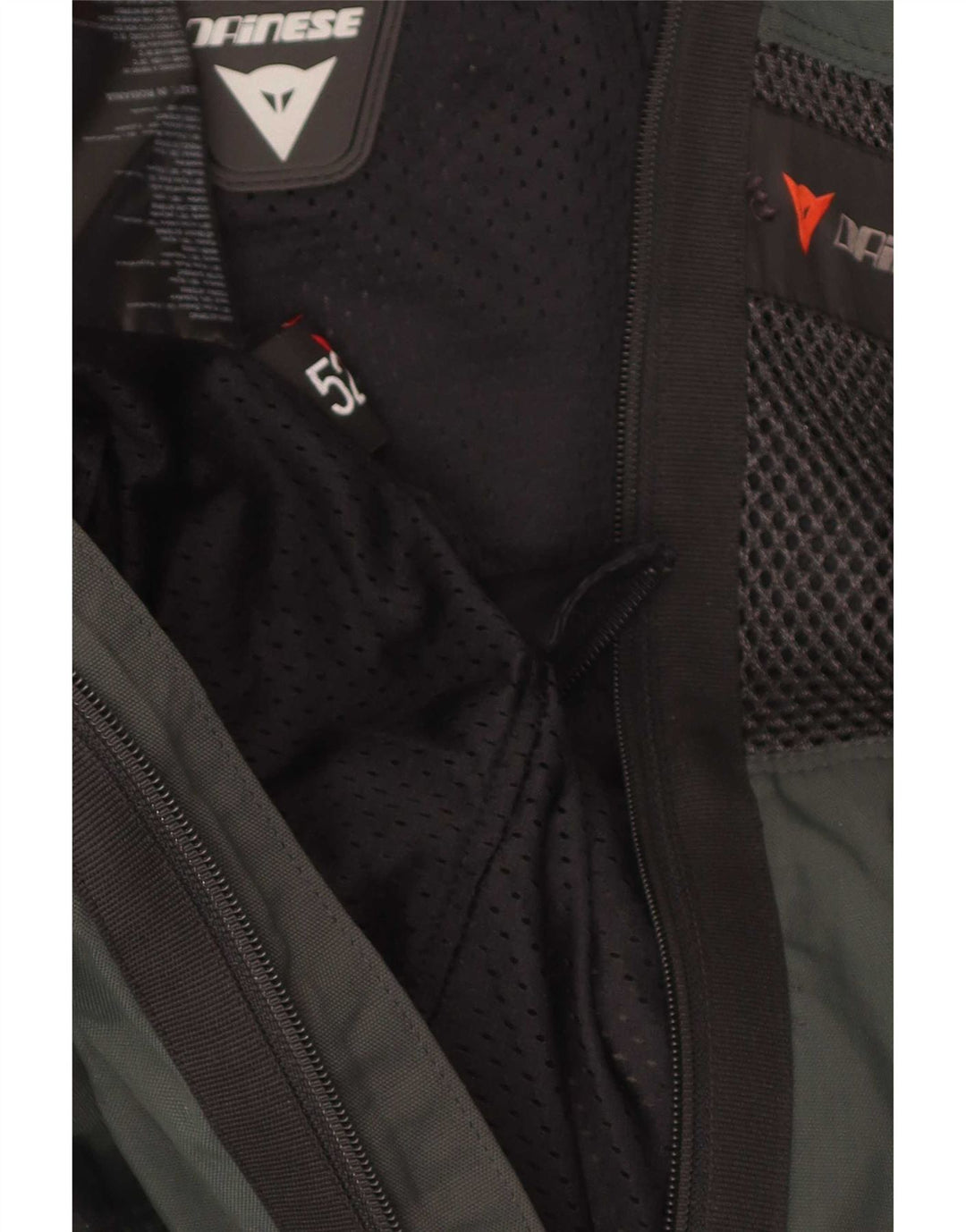 Dainese Womens Graphic Racer Jacke EU 52 Mittelgraues Colourblock-Nylon