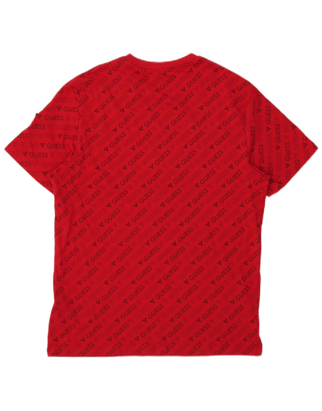 GUESS Herre grafisk T-shirt Top Medium Rød Bomuld