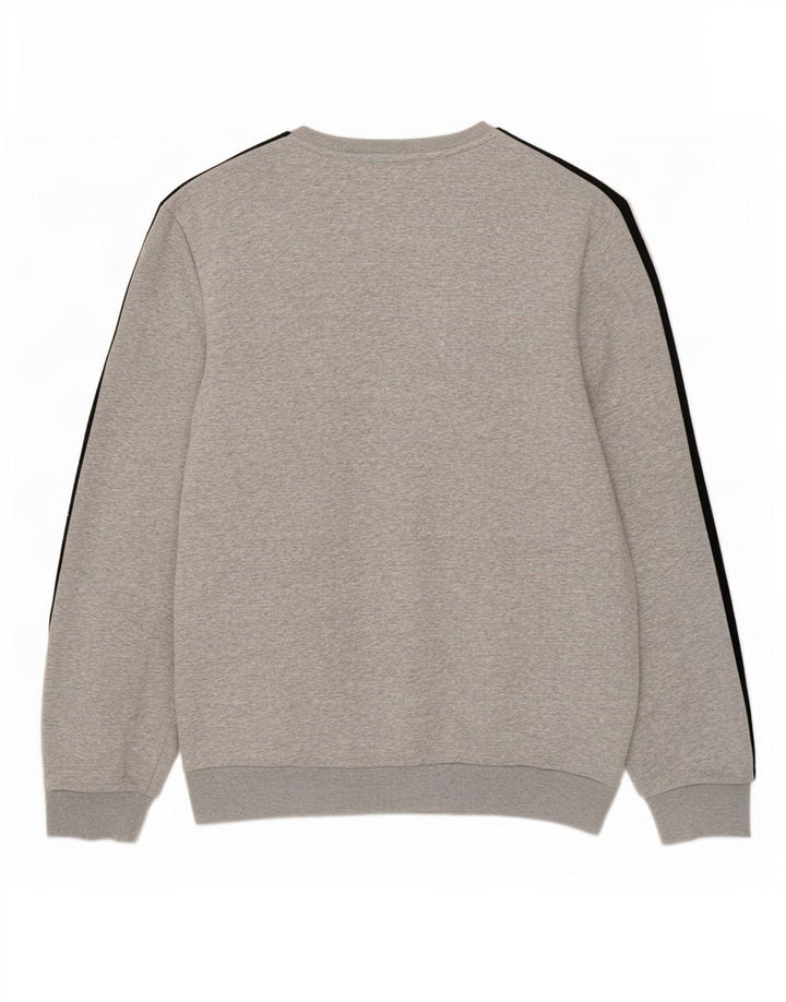 Adidas Mens Sweatshirt Jumper Large Grey Cotton