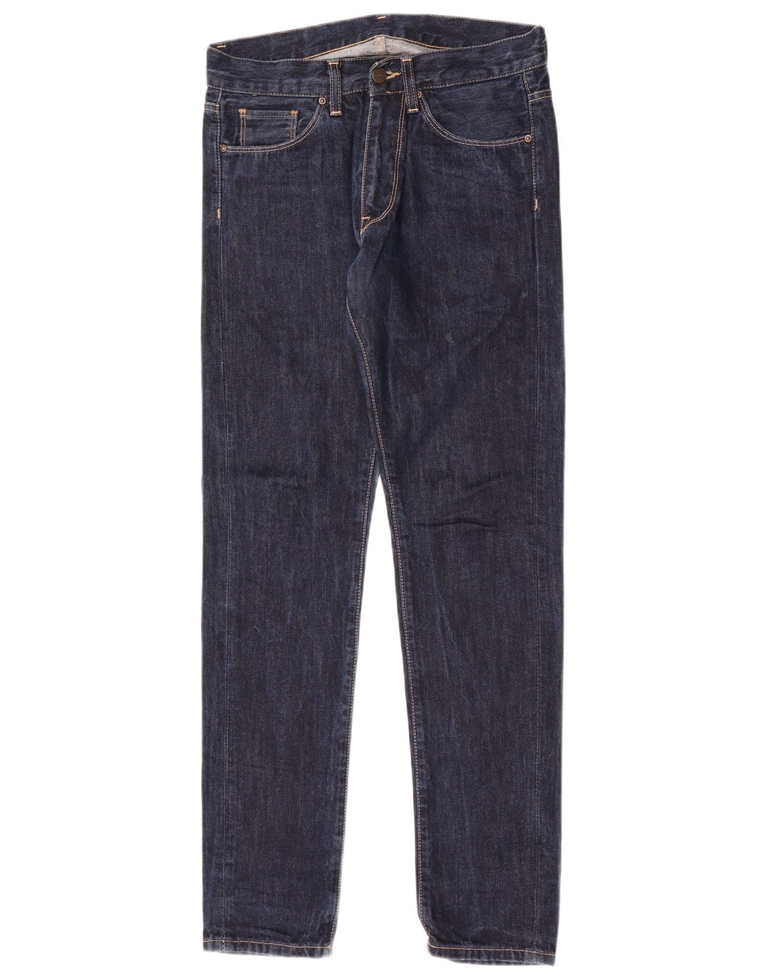 Carhartt Mens Slim Jeans W28 L32 Navy Blue Cotton