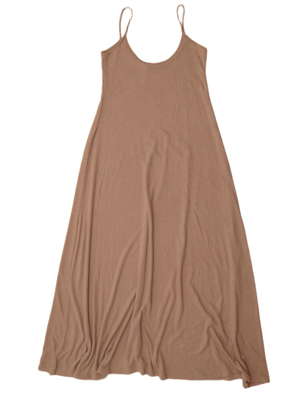 Zara Womens Maxi Sundress UK 12 Medium Beige Polyester