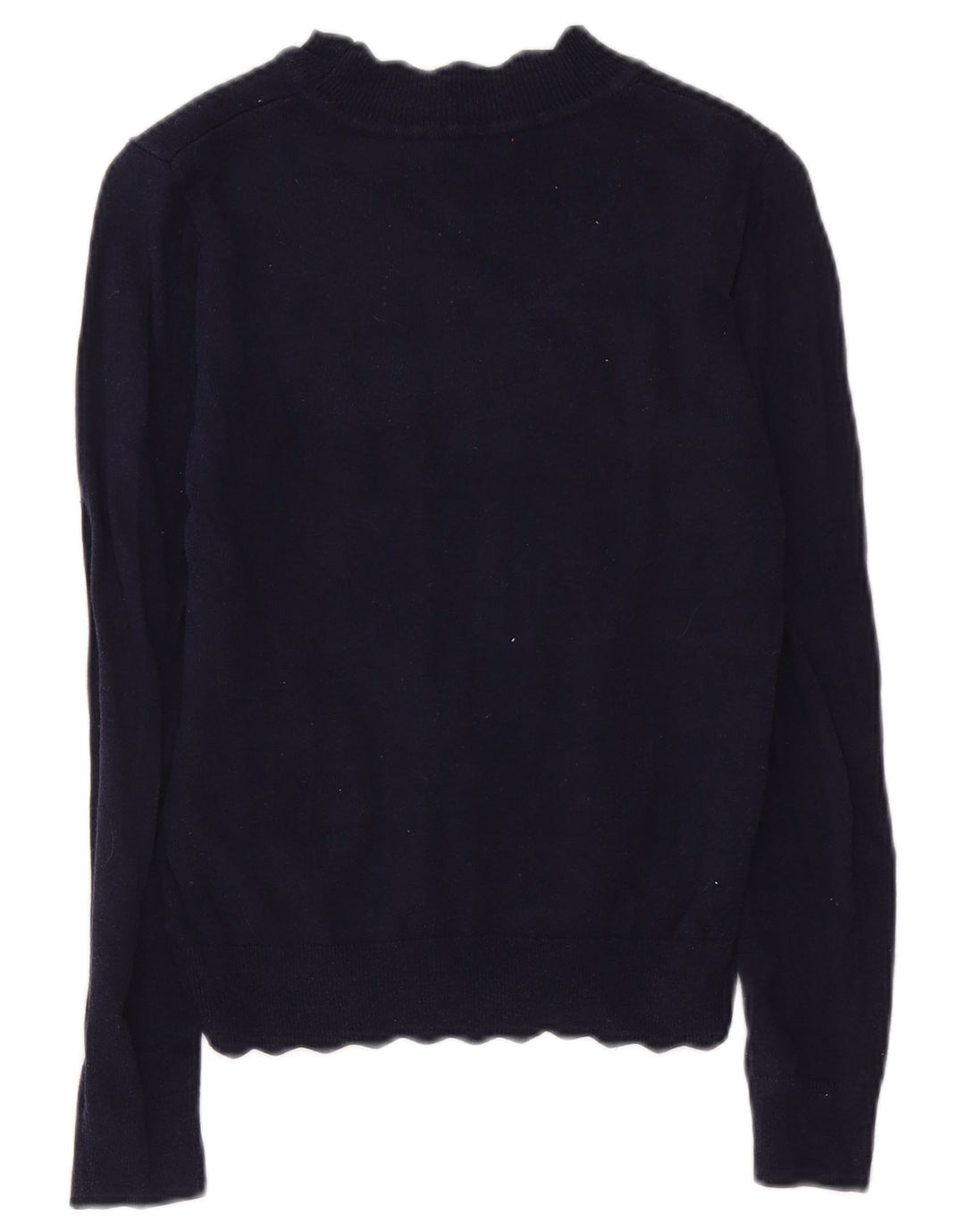 Maglione maglione collo alto da donna Oasis UK 10 piccolo blu navy