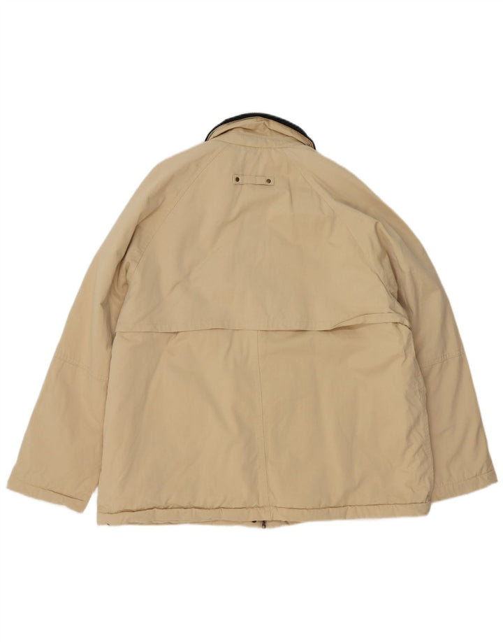 ZARA Womens Oversized Utility Jacket UK 10 Small Beige Colourblock