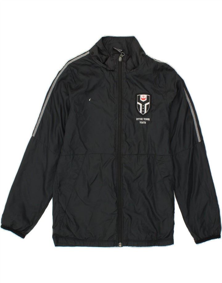 NIKE Boys Tracksuit Top Jacket 10-11 Years Medium Black Polyester Vintage Nike and Second-Hand Nike from Messina Hembry 
