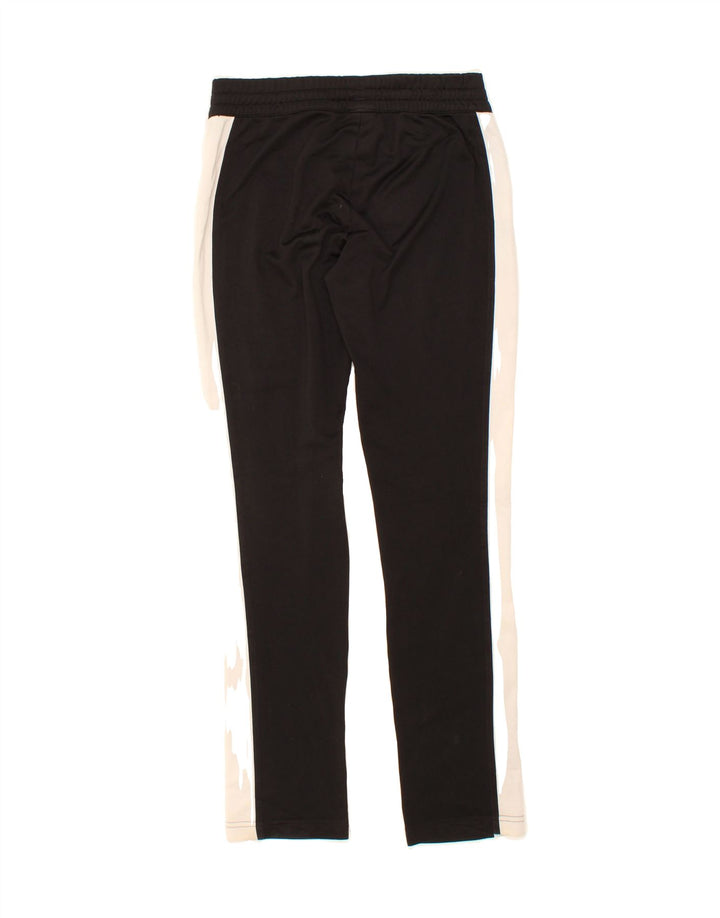 REEBOK Womens Leggings UK 8/10 Small  Black Colourblock Polyester Vintage Reebok and Second-Hand Reebok from Messina Hembry 