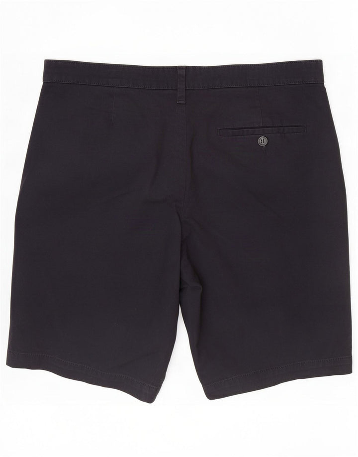 Marks & Spencer Herren-Chinoshorts W34, Größe L, Marineblau, Baumwolle