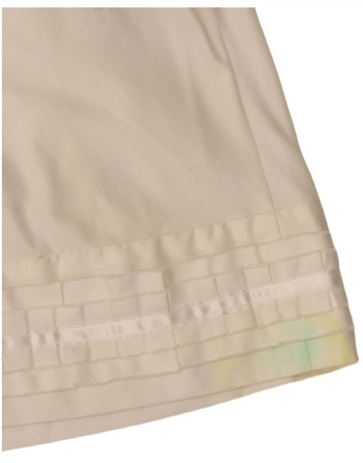 Hugo Boss Womens Shirt Blouse UK 10 Small White Cotton
