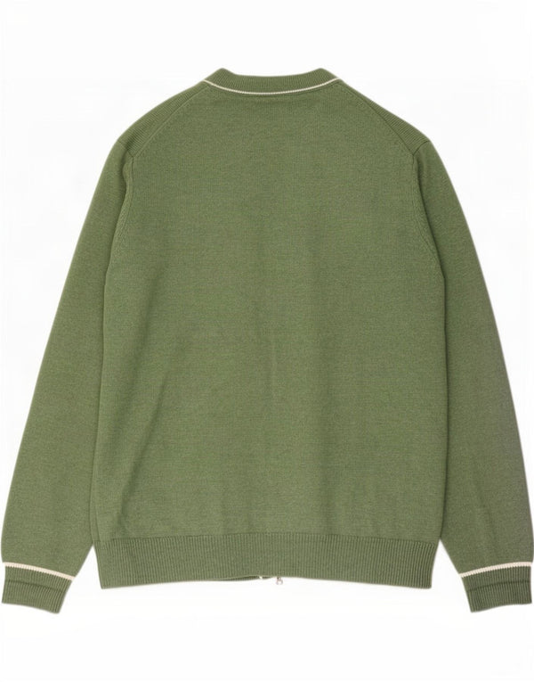 Pulover cardigan pentru bărbați Marks & Spencer, poliester verde 2XL