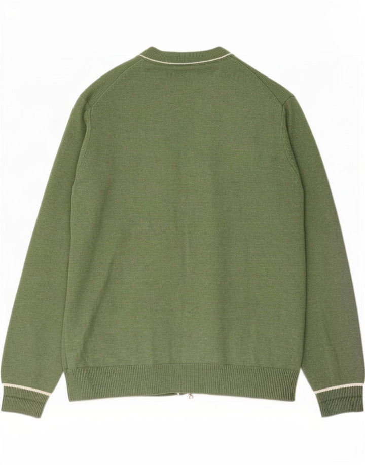 Pulover cardigan pentru bărbați Marks & Spencer, poliester verde 2XL