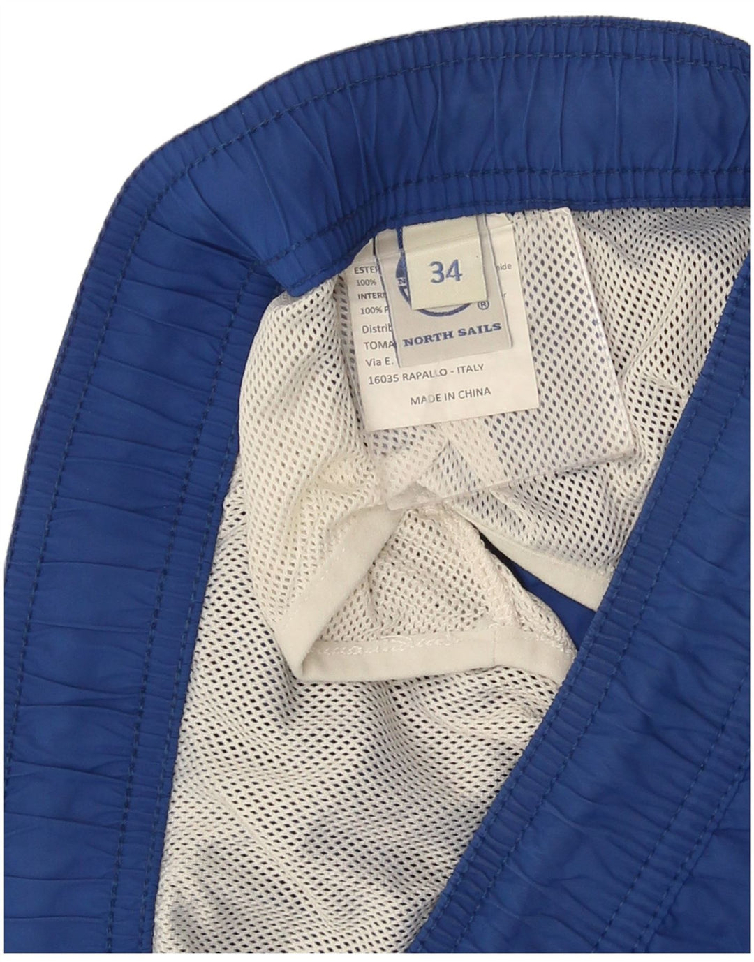 North Sails Mens Swimming Shorts Large  Blue Polyester