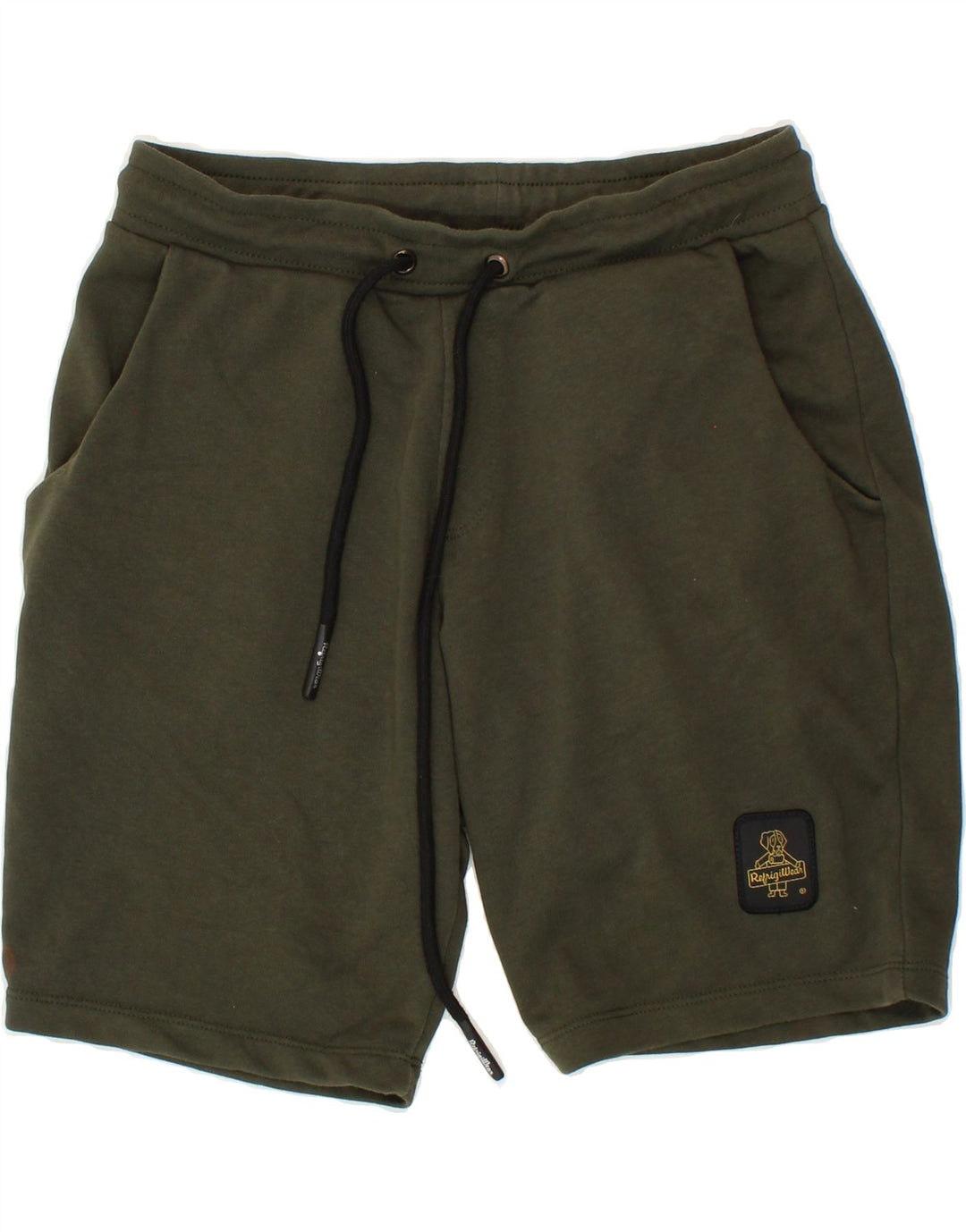REFRIGIWEAR Mens Sport Shorts Large  Khaki Cotton Vintage Refrigiwear and Second-Hand Refrigiwear from Messina Hembry 