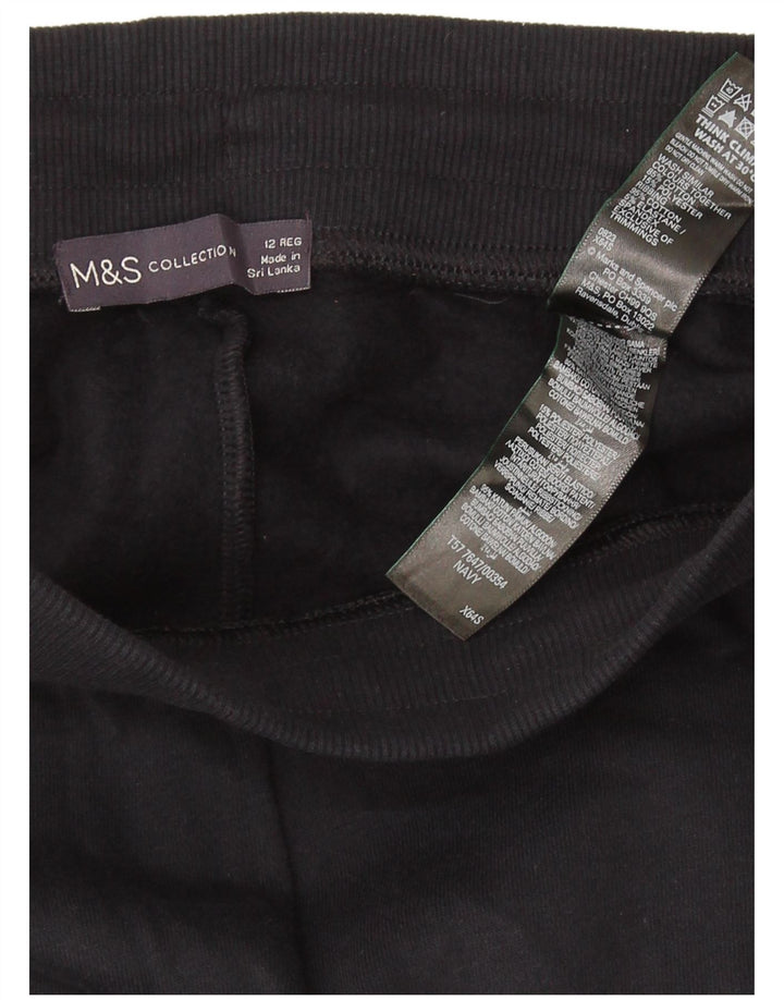MARKS & SPENCER Træningsdragtsbukser til kvinder UK 12 Mellem marineblå bomuld