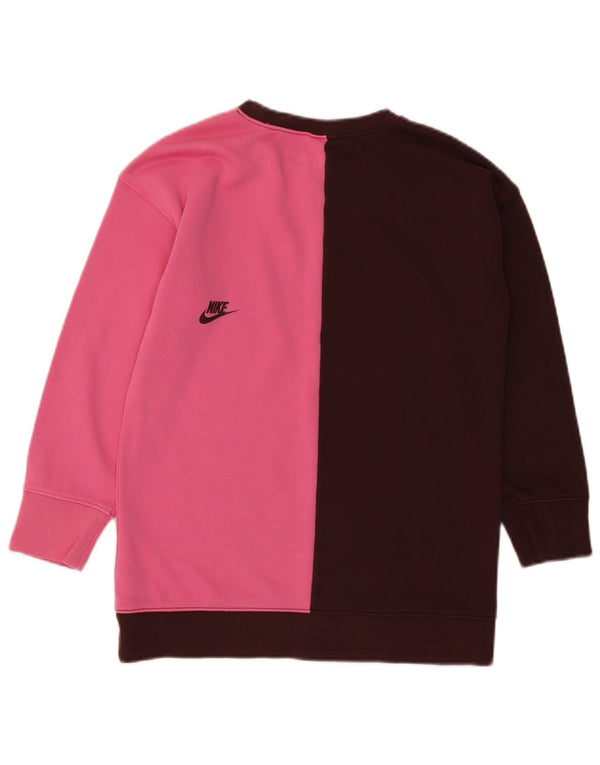 Γραφικό φούτερ Nike Girls Jumper 10-11 ετών Μεσαίου καφέ χρώματος