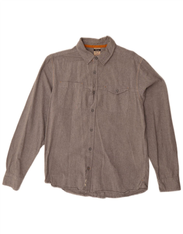 Camicia Uomo RAB Cotone Grigio Medio
