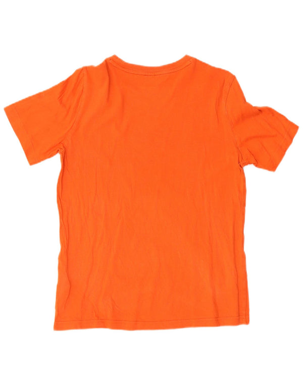 T-shirt grafica regolare da ragazzo Adidas 13-14 anni in cotone arancione sportivo
