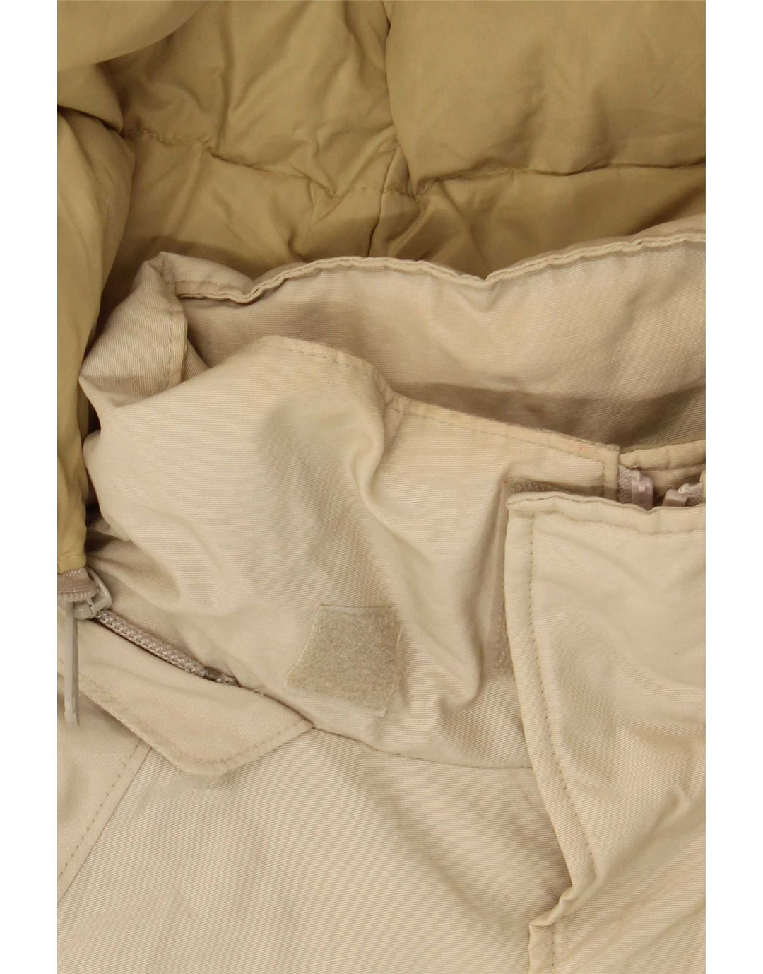 Cappotto imbottito con cappuccio da uomo Woolrich UK 36 piccolo beige