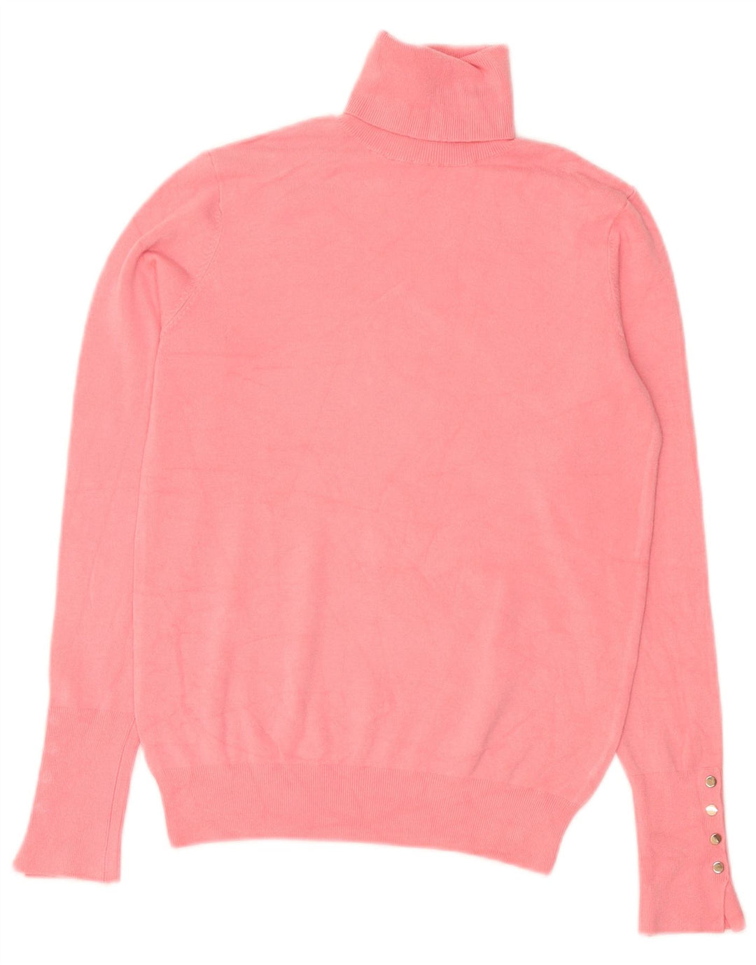 Zara Womens Roll Neck Jumper Sweater UK 10 Small Pink