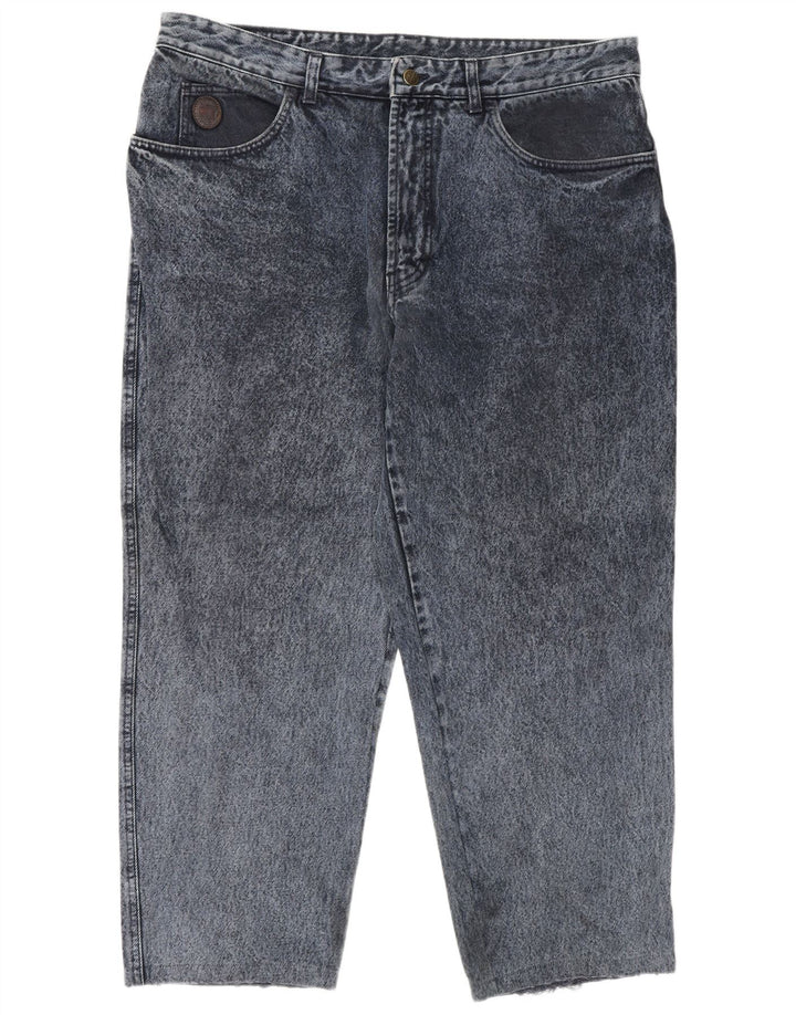 Trussardi Mens Straight Jeans W42 L28 Blue Cotton