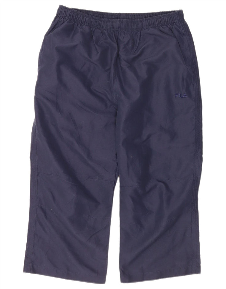 FILA Mens Capri Tracksuit Trousers Medium  Navy Blue Polyester