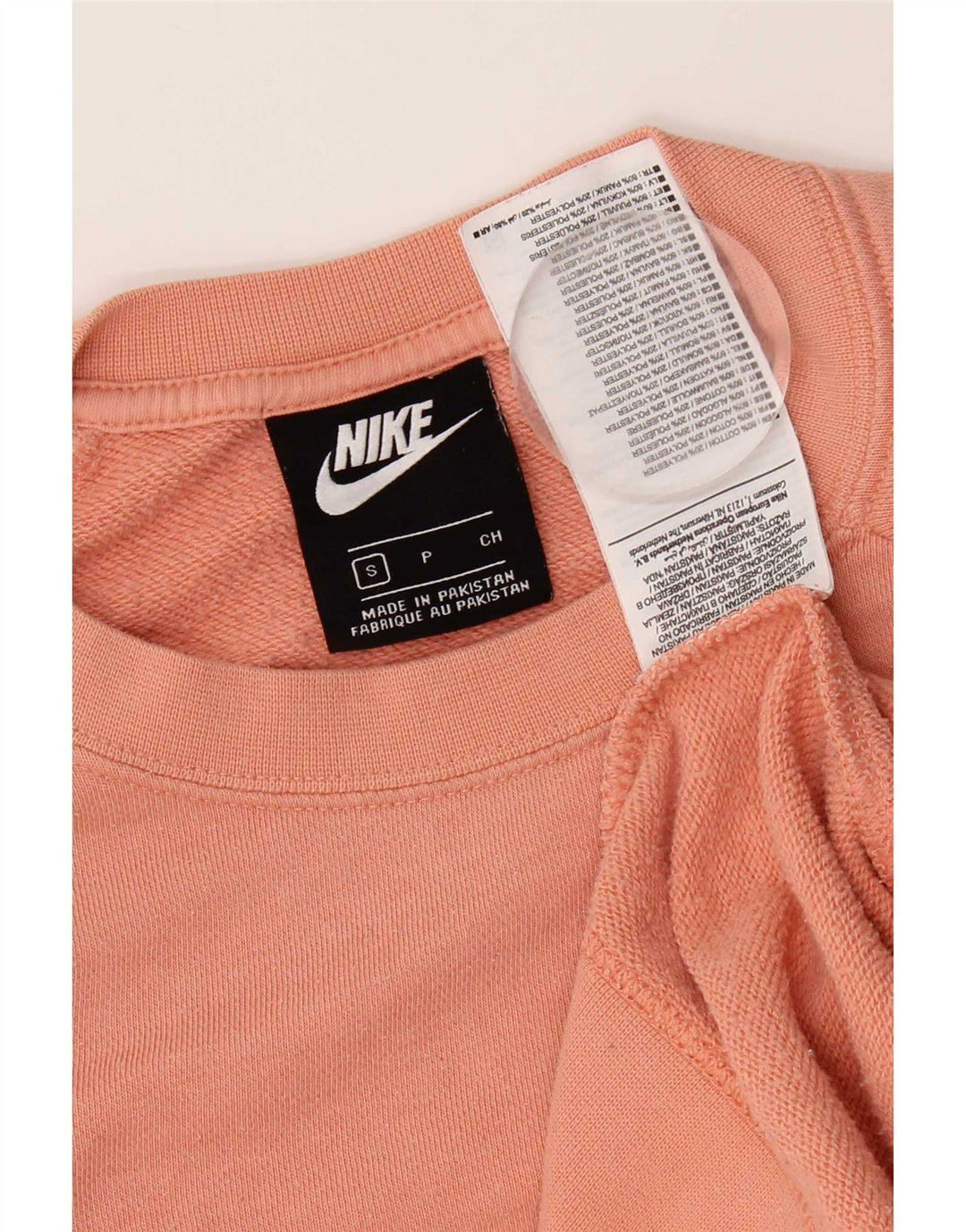 Felpa oversize da donna Nike Jumper UK 10 Small Pink Cotton