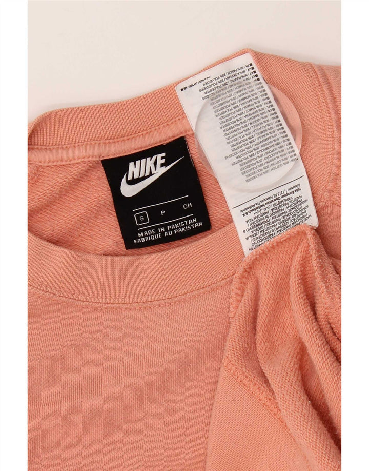 Felpa oversize da donna Nike Jumper UK 10 Small Pink Cotton