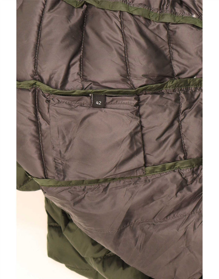 Colmar Womens Hooded Padded Jacket IT 42 Medium Green