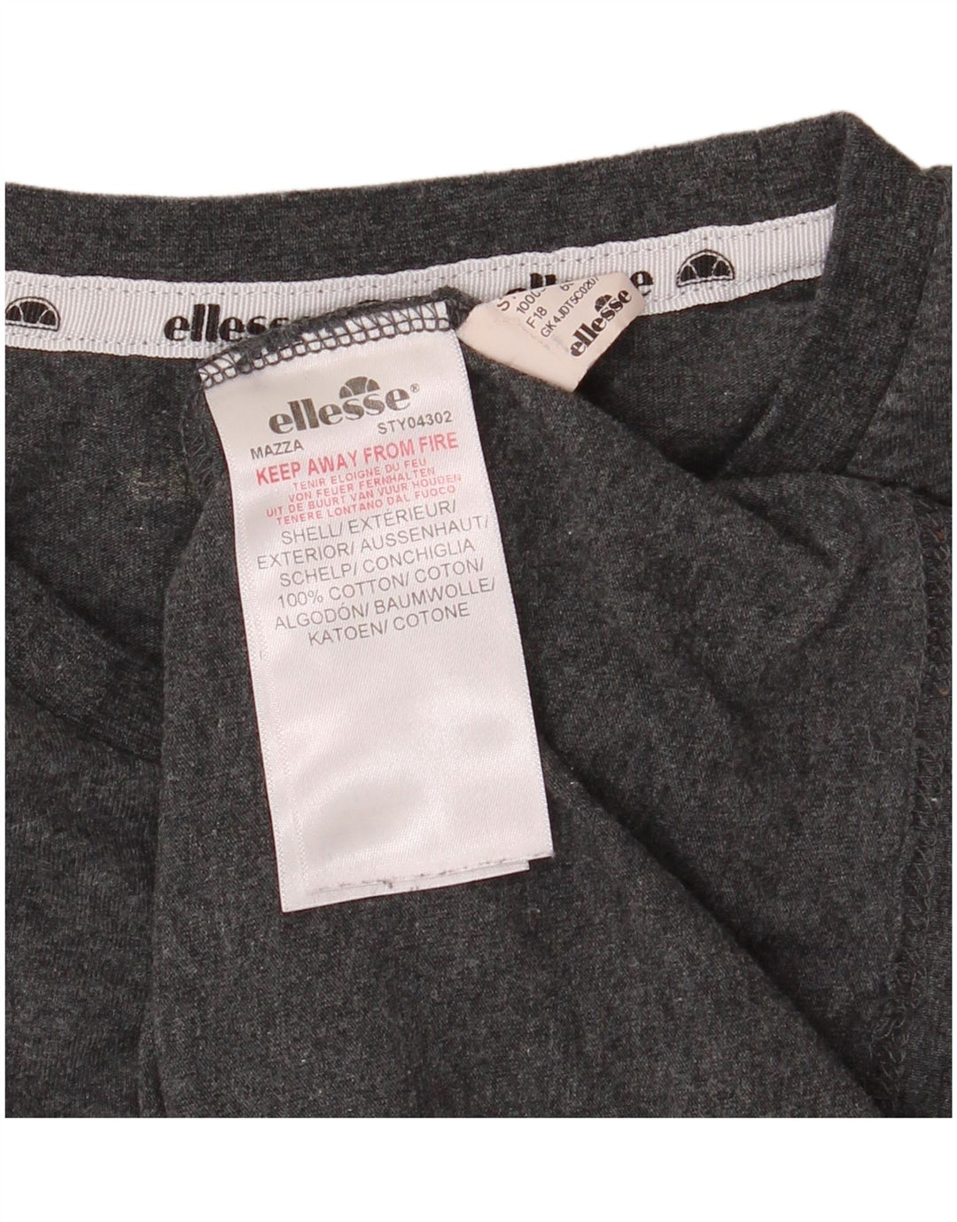 Tricou grafic ELLESSE pentru bărbați Top din bumbac gri mediu