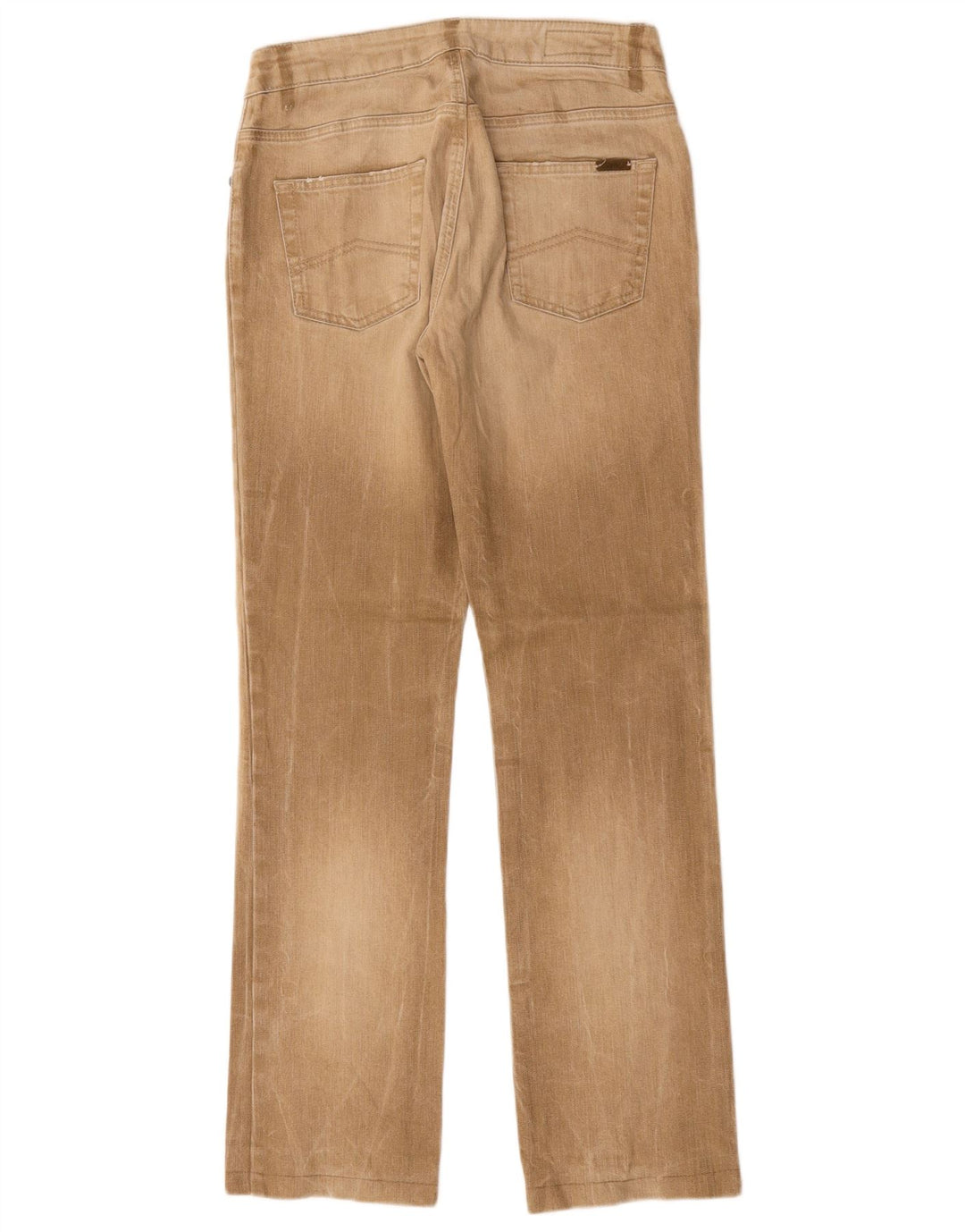 Marlboro Classics Womens Straight Jeans W29 L30 Beige Cotton
