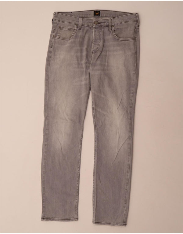LEE Mens Powell Slim Jeans W33 L32 Grey Cotton