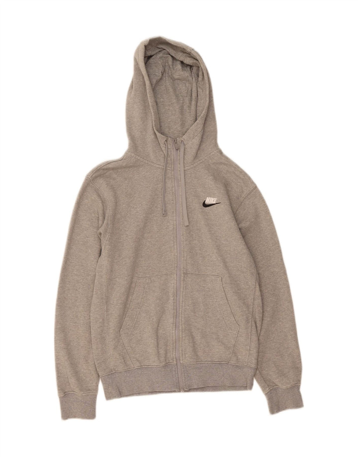 Suéter masculino NIKE com capuz e zíper XS cinza algodão