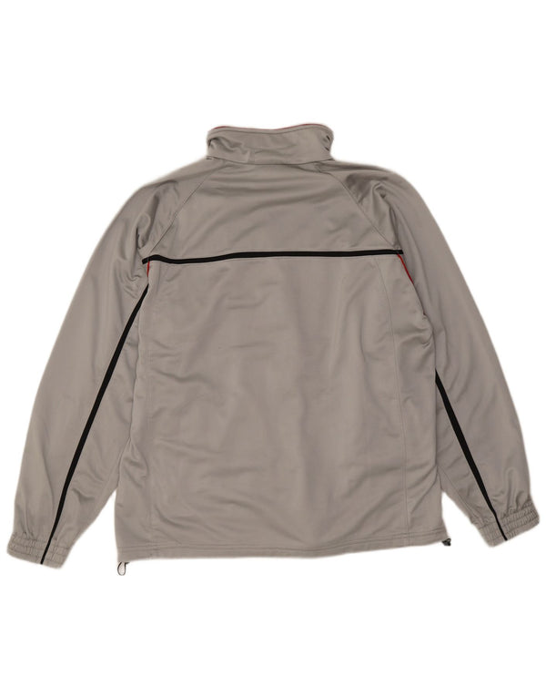 Diadora Mens Tracksuit Top Jacket UK 40 Medium Grey Polyester