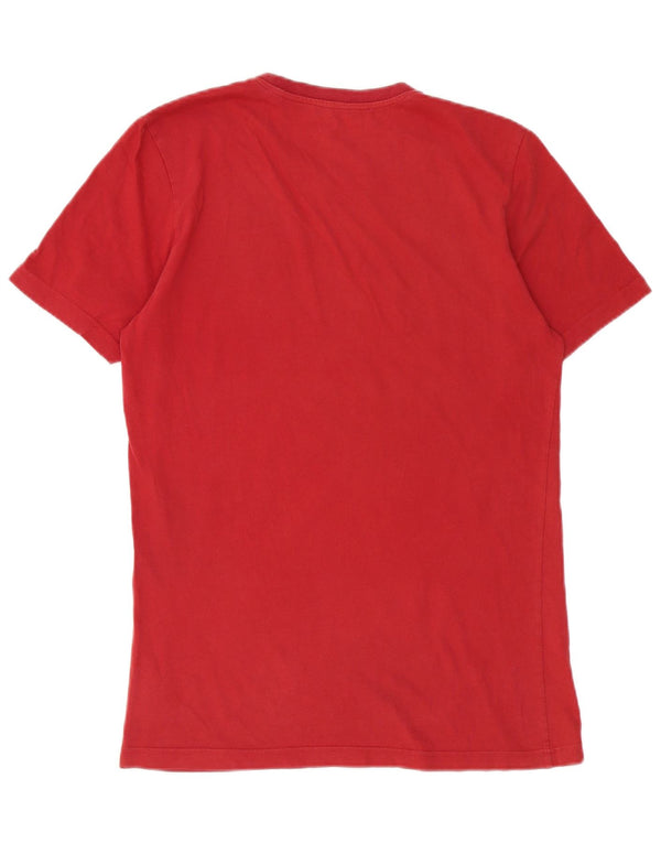 Adidas Mens Graphic T-Shirt Top Petit Rouge Coton