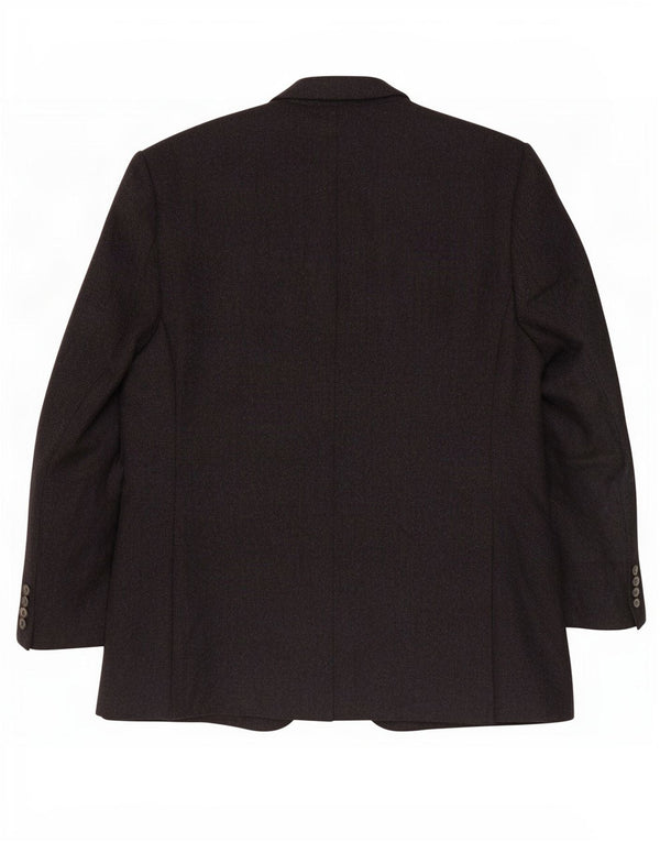 Giacca blazer a 2 bottoni da uomo Lanificio Di Pray UK 42 XL grigio a spina di pesce