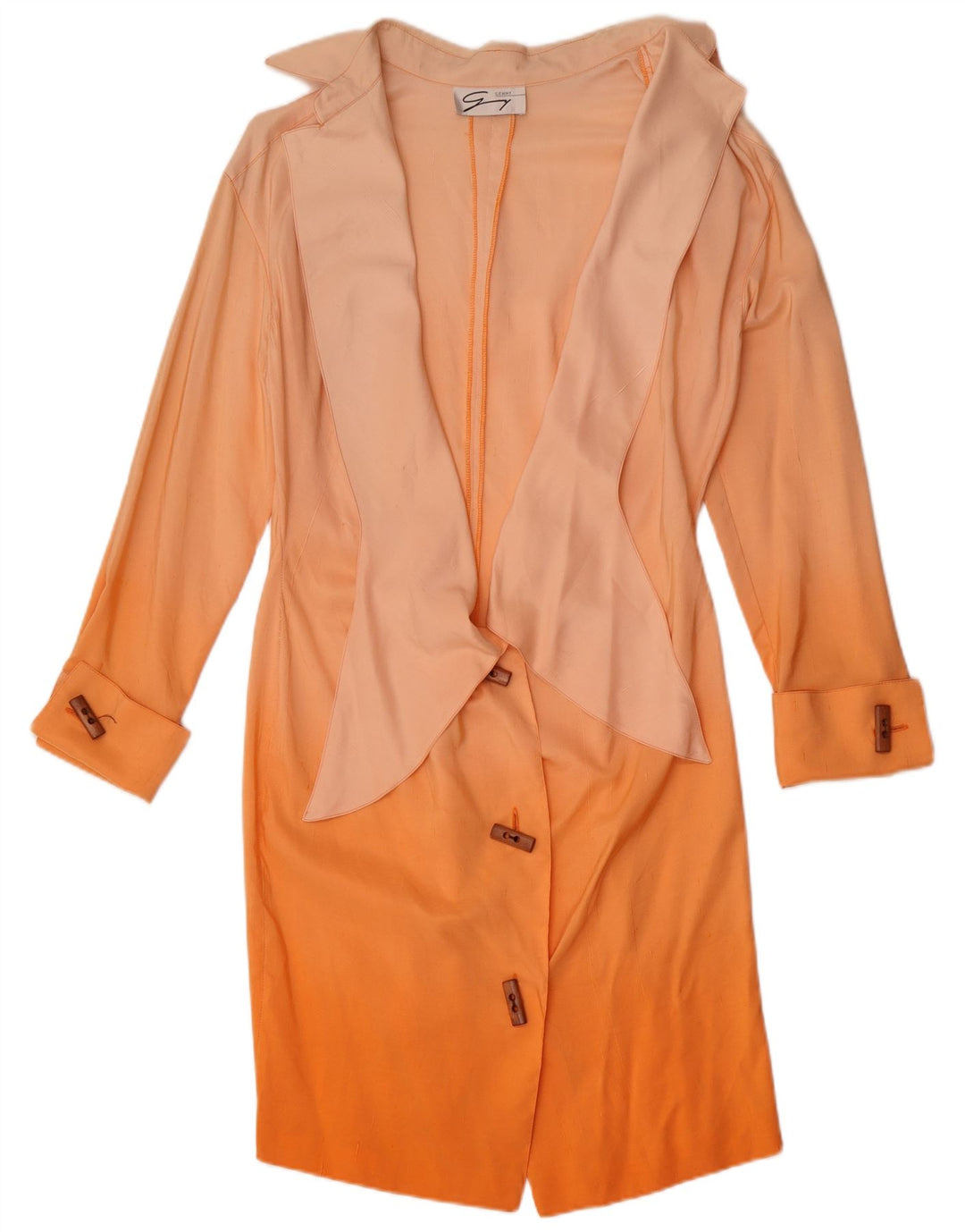 Genny Damen Hemdkleid US 8 Medium Orange