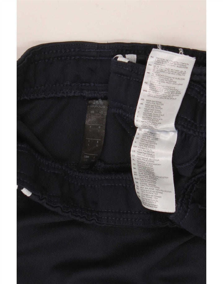 Pantaloni da tuta da uomo Adidas Large in poliestere blu navy